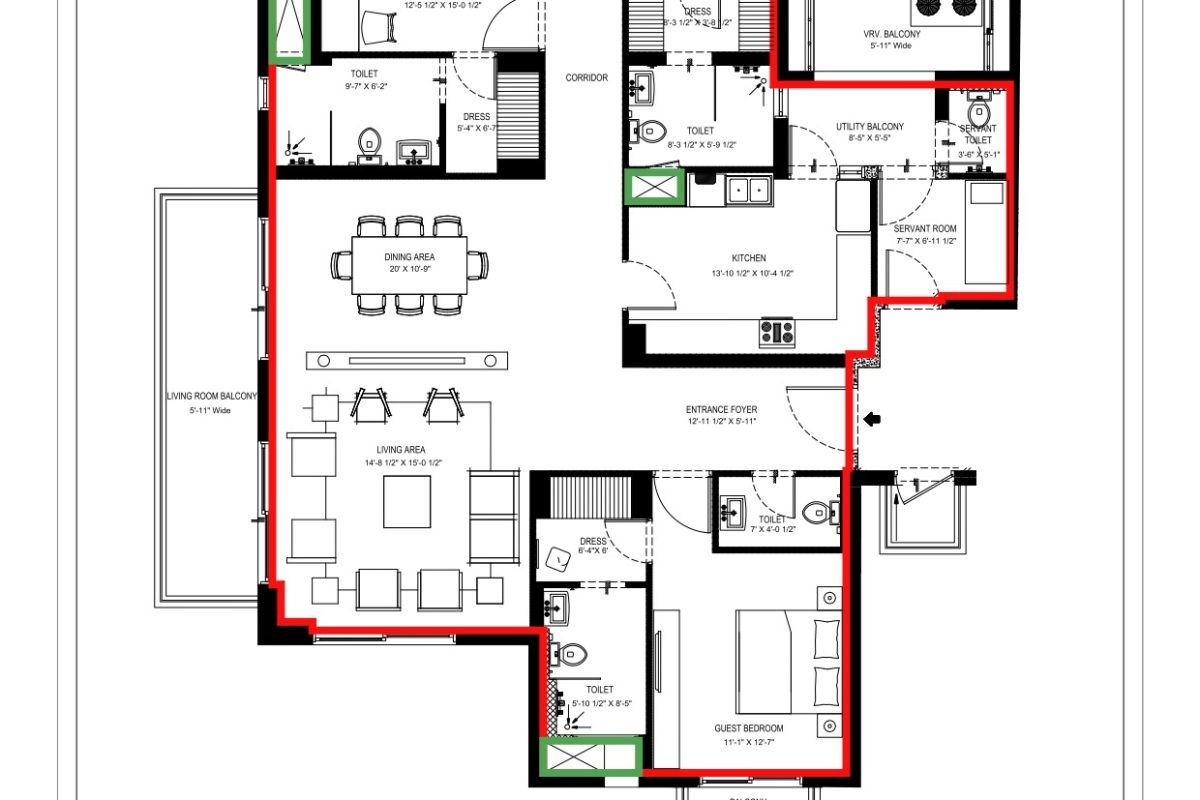 3bhk+stype1 Sovereign Park 8506968968