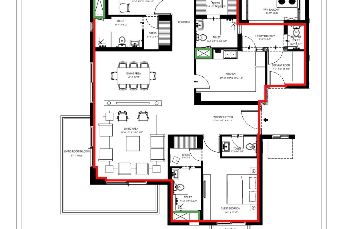 3bhk+stype2 Sovereign Park 8506968968