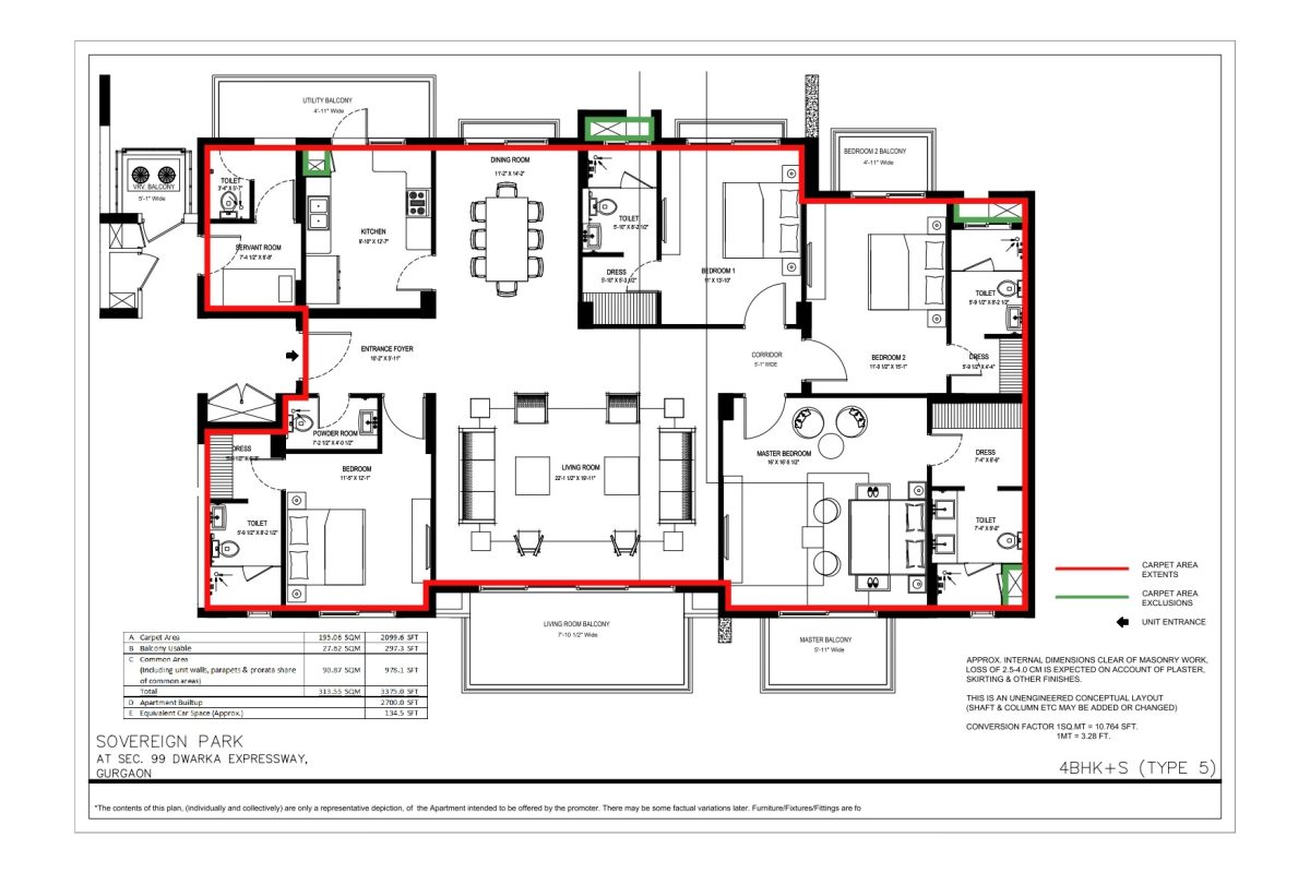 4bhk+type-5 Sovereign Park 8506968968